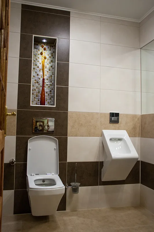 Toilet en urinoir - Installatie van sanitair in het toilet